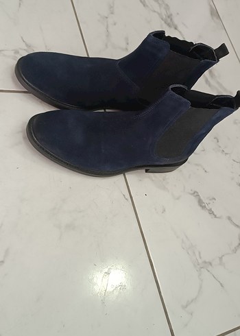 Erkek Lacivert Süet Bot - Görsel 3