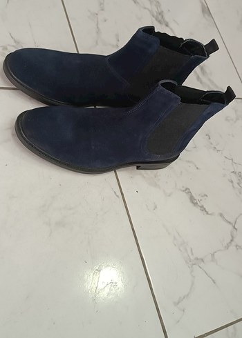 Erkek Lacivert Süet Bot - Görsel 2