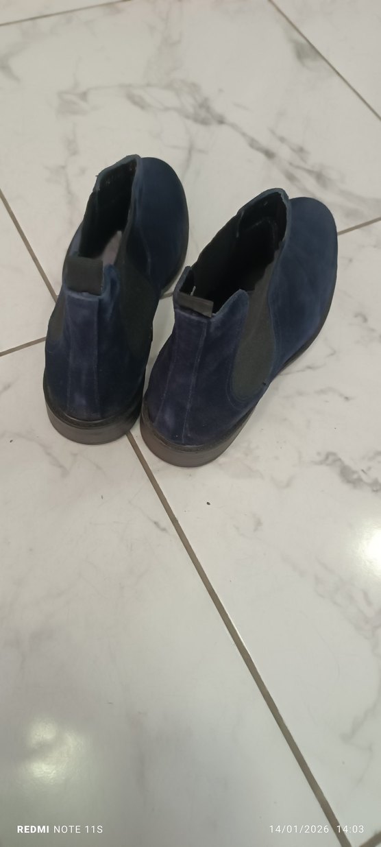 Erkek Lacivert Süet Bot - Görsel 4