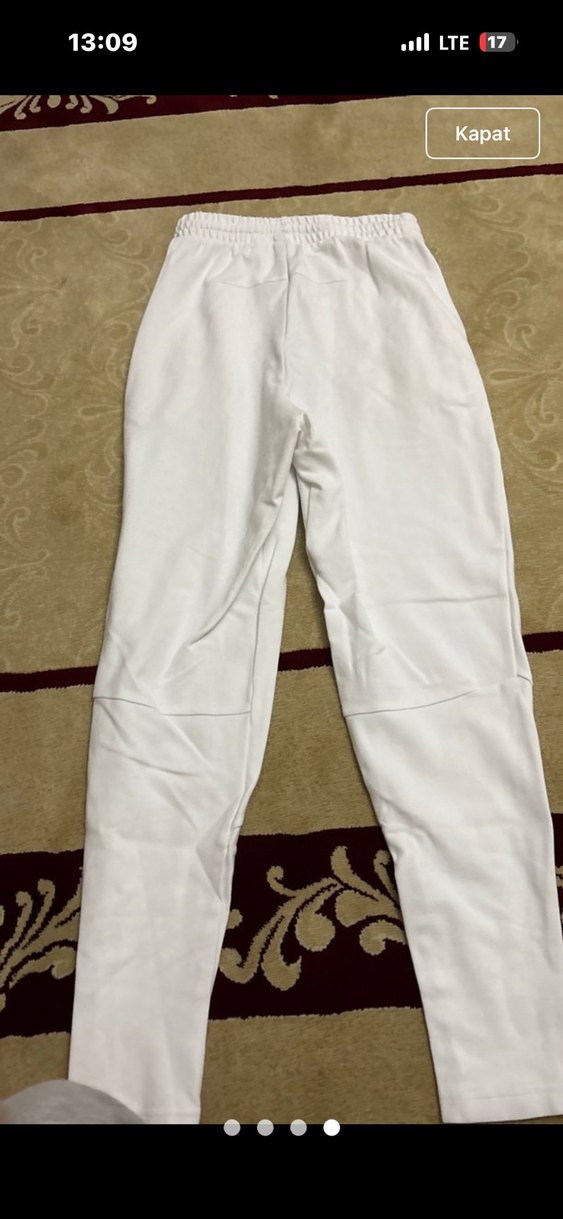 Adidas Beyaz Rahat Kesim Eşofman Altı - Görsel 4