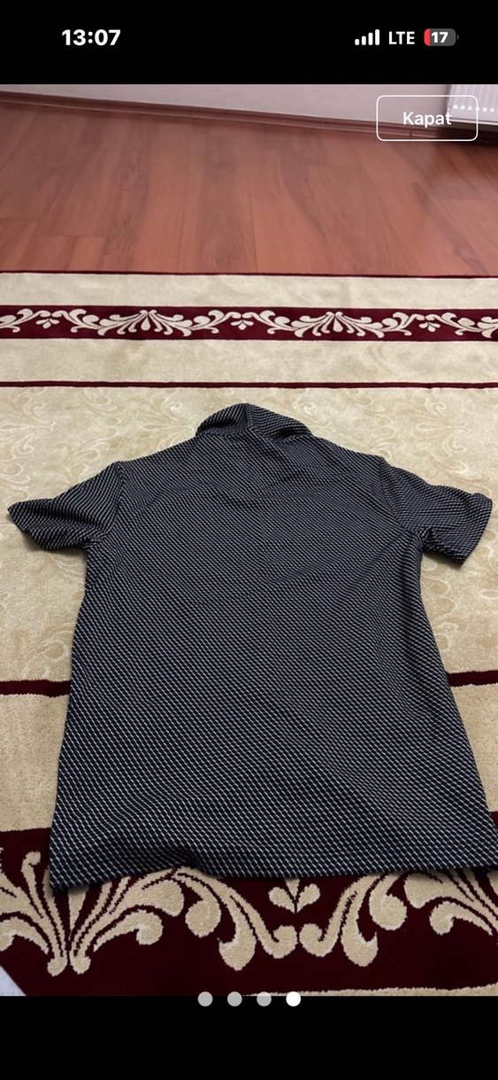 Erkek Gri Kısa Kollu Polo Tişört - Görsel 4