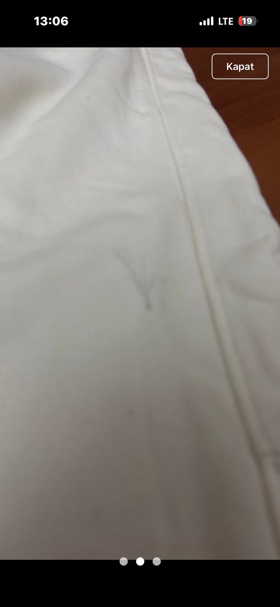 Beyaz Rahat Kesim Kadın Eşofman Altı - Görsel 2