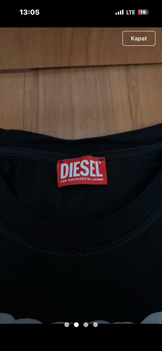 Siyah Baskılı Erkek Kısa Kollu Tişört - Görsel 2