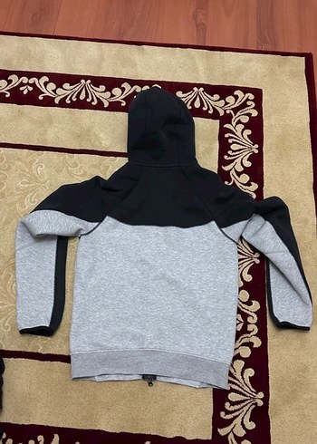 Nike Erkek Gri Siyah Fermuarlı Sweatshirt - Görsel 3