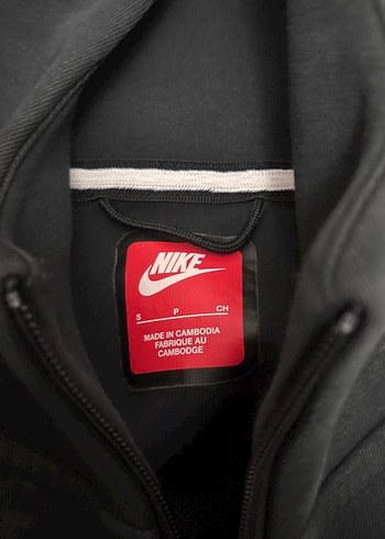 Nike Erkek Gri Siyah Fermuarlı Sweatshirt - Görsel 2