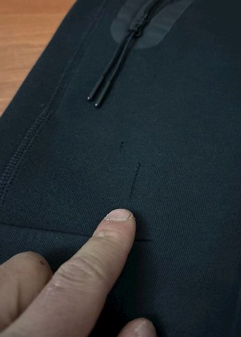 Siyah, Bağcıklı, Cepli Eşofman Altı - Görsel 2