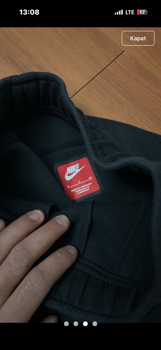 Siyah, Bağcıklı, Cepli Eşofman Altı - Görsel 3