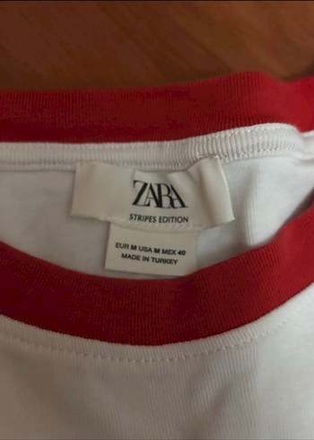 Beyaz Kısa Kollu Baskılı Kadın Tişört - Görsel 2