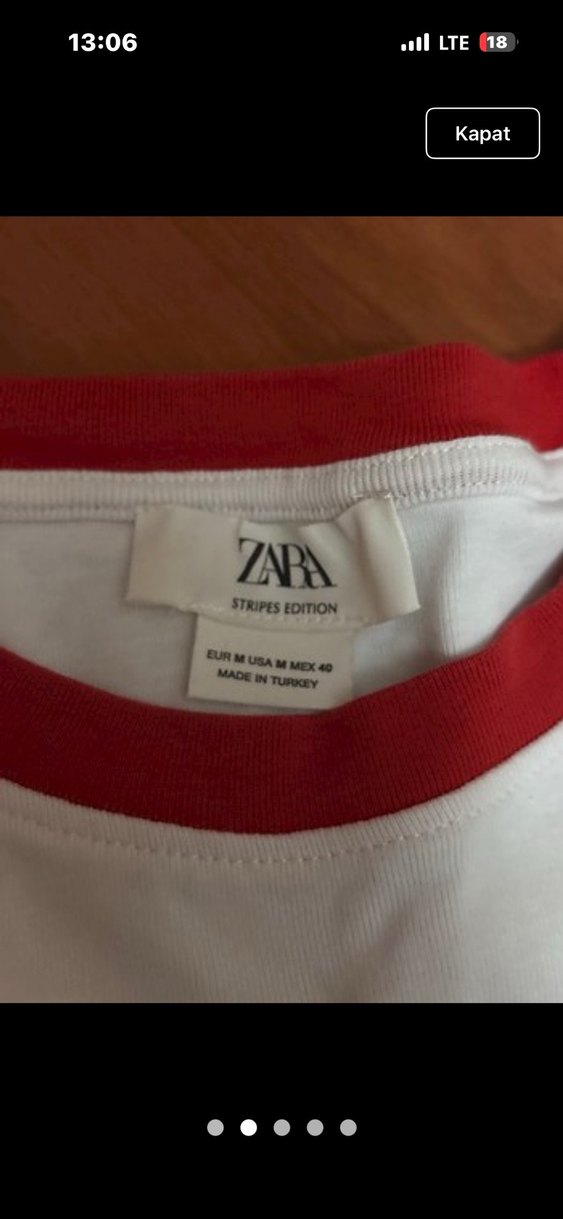 Beyaz Kısa Kollu Baskılı Kadın Tişört - Görsel 2