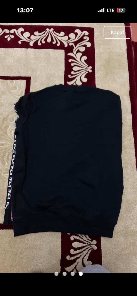 Siyah Erkek Sweatshirt Uzun Kollu - Görsel 4