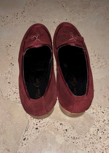 Bordo Süet Püsküllü Erkek Klasik Ayakkabı - Görsel 2