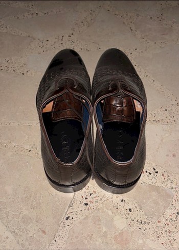 Kahverengi Deri Erkek Klasik Ayakkabı - Görsel 2