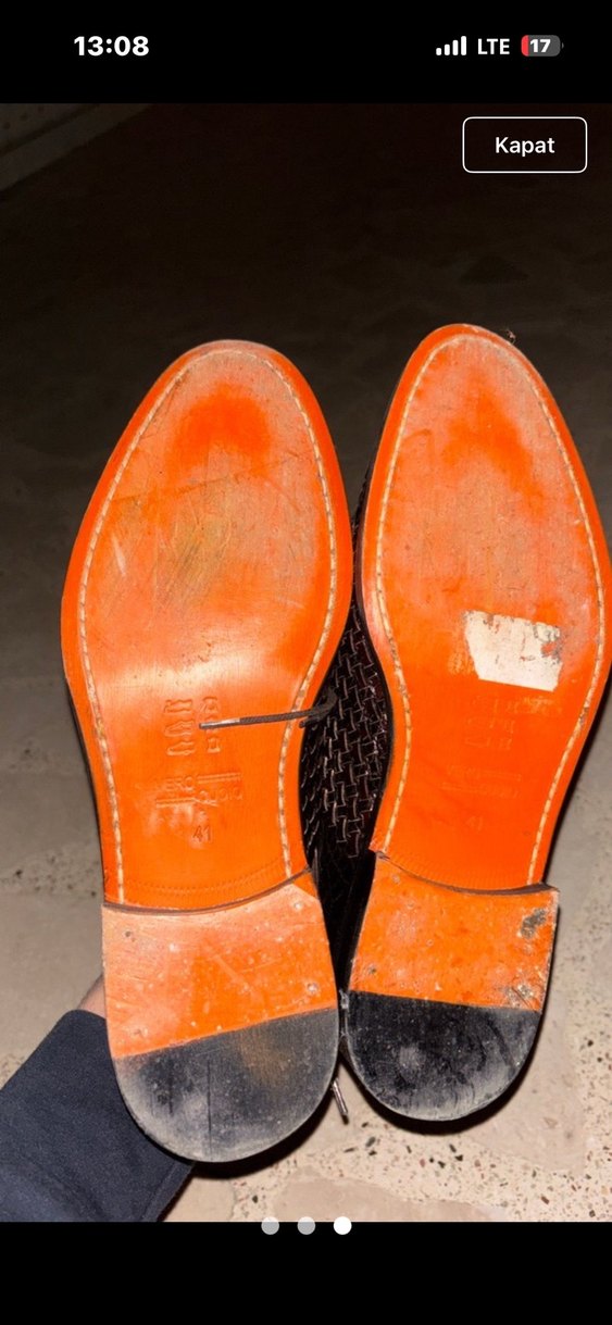 Kahverengi Deri Erkek Klasik Ayakkabı - Görsel 3