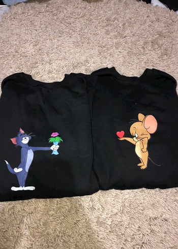 Tom ve Jerry Baskılı Siyah Kedi Kıyafetleri - Görsel 2