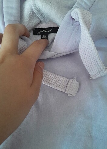xs Beden Mor sweatshirt mavi