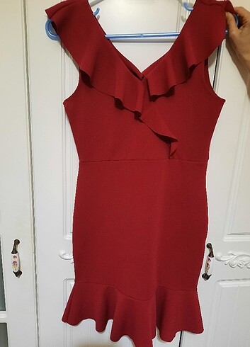 Bordo elbise