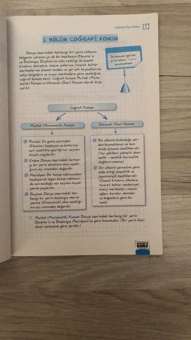 KPSS Coğrafya Ders Notları Defter Kitap - Görsel 2