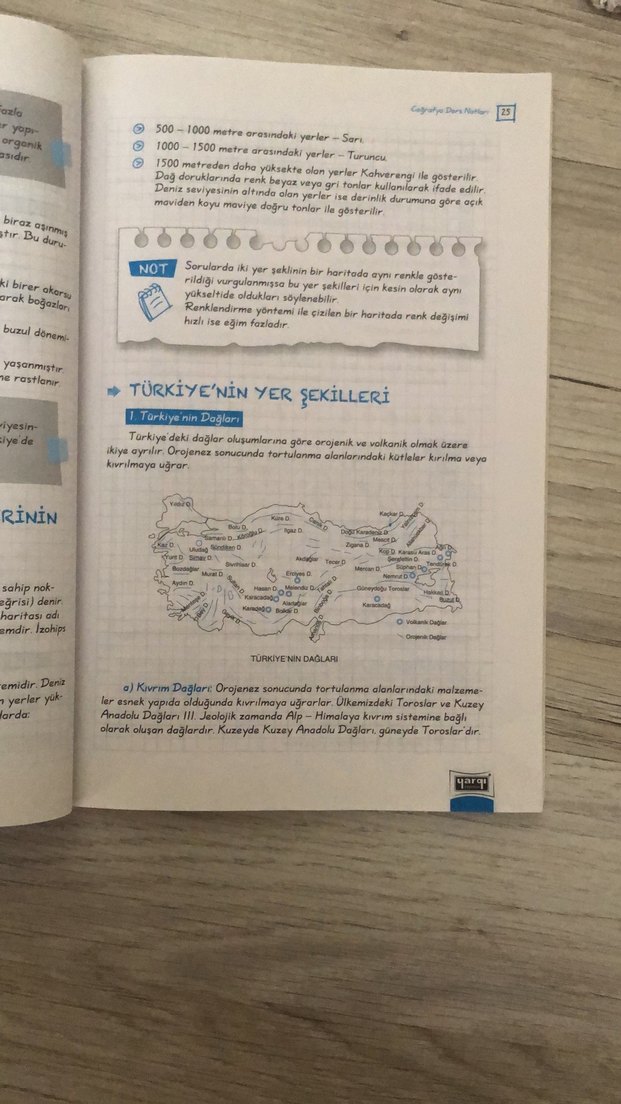 KPSS Coğrafya Ders Notları Defter Kitap - Görsel 3