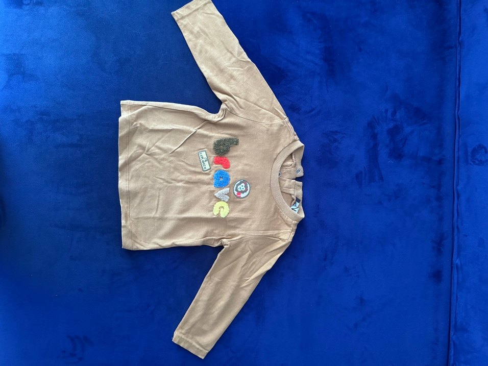 Erkek Çocuk Kahverengi Uzun Kollu Sweatshirt - Görsel 2