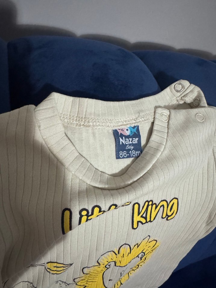 Uzun Kollu, Baskılı Erkek Bebek Body - Görsel 4