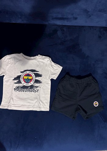 Fenerbahçe Baskılı Çocuk Tişört ve Şort Takımı - Görsel 2