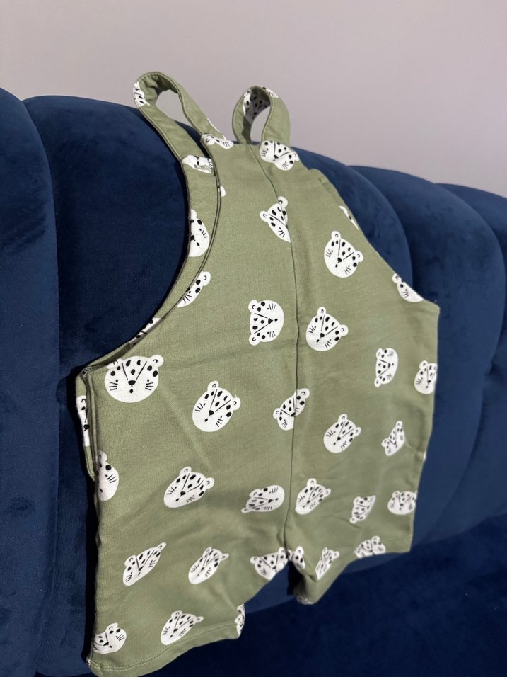 Erkek Bebek Desenli Kolsuz Tulum - Görsel 4