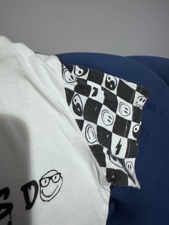 Beyaz Baskılı Erkek Çocuk Tişört - Görsel 4