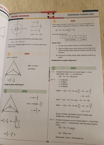  Beden Acil Matematik Trigonometri