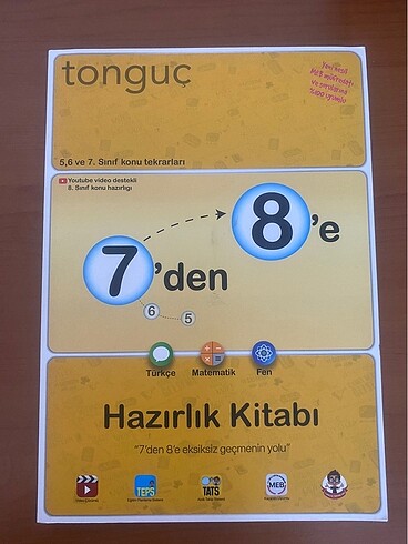 Tonguç 7?den 8?e Hazırlık kitabı