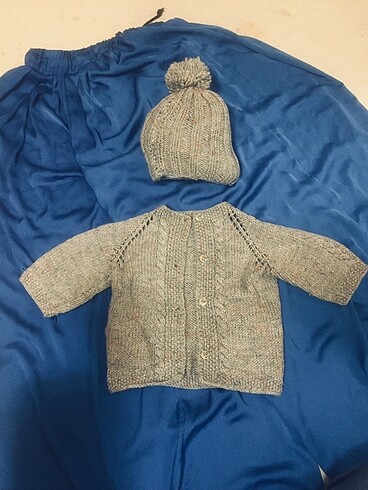LC Waikiki Erkek bebek hırka şapka takım