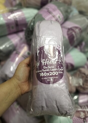 Tek kişilik ve çift kişilik lastikli çarşaflar  - Görsel 10