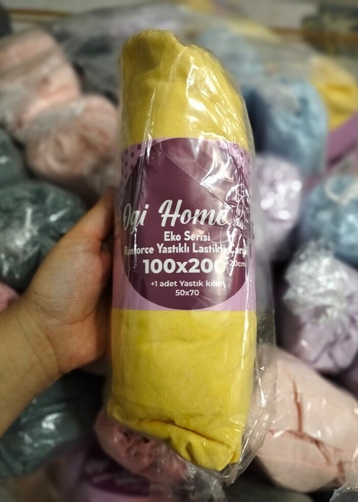 Tek kişilik ve çift kişilik lastikli çarşaflar  - Görsel 4