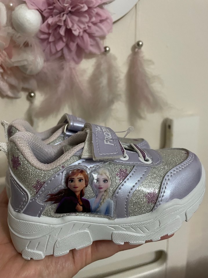 Kız Çocuk Mor Frozen II Desenli Spor Ayakkabı - Görsel 3