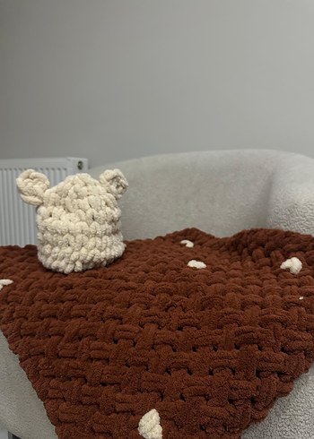 Alize puffy kalp motifli bebek battaniyesi - Görsel 3