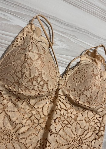 Penti Bej Bohem Dantel Bralet