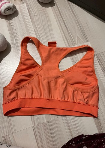 m Beden turuncu Renk Parlak Turuncu Spor Sütyeni Decathlon