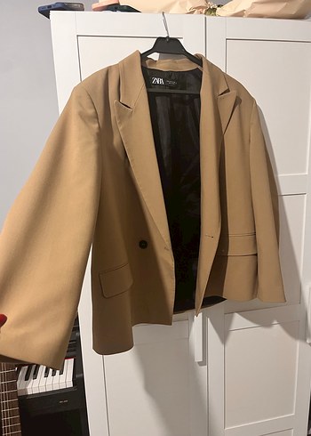 xl Beden camel Renk Zara Blazer Ceket