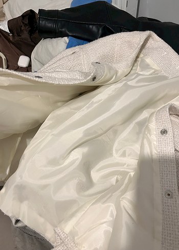 Beyaz Midi Kadın Ceket - Görsel 4