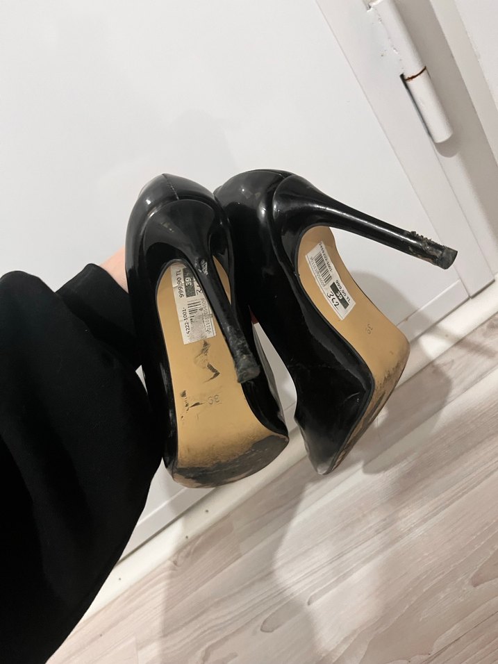 Siyah rugan stiletto - Görsel 3