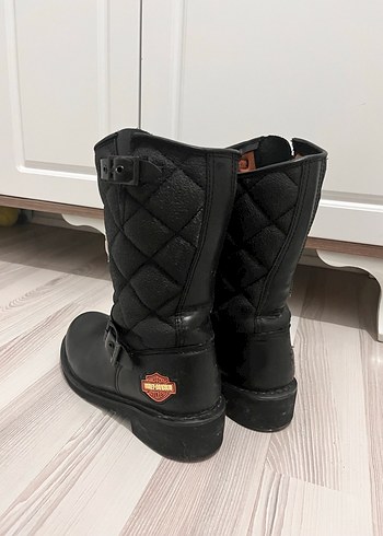 Harley-Davidson Siyah Tokalı Biker Bot - Görsel 6