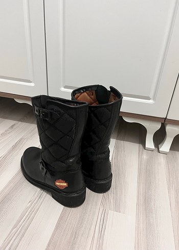 Harley-Davidson Siyah Tokalı Biker Bot - Görsel 5