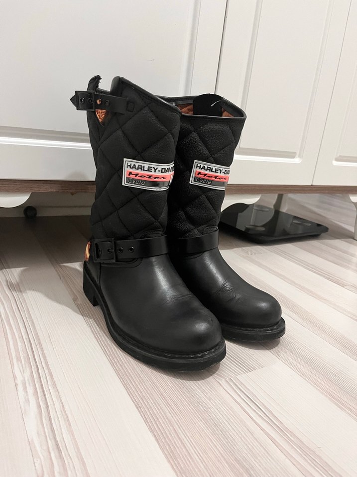 Harley-Davidson Siyah Tokalı Biker Bot - Görsel 2