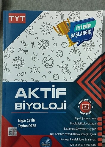 Aktif Yayınları Tyt Biyoloji Soru Bankası
