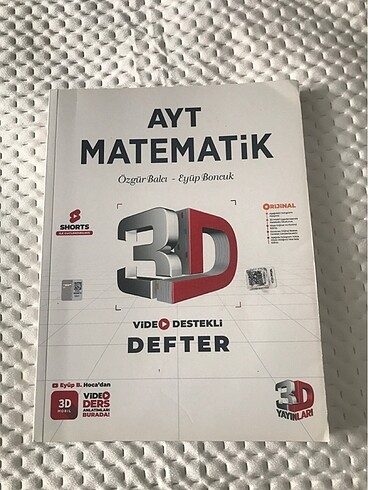 3D ayt matematik video destekli defter eyüp b