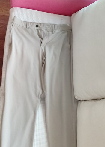ZARA Bej Regular Fit Erkek klasik Pantolon