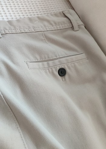 40 Beden ten rengi Renk ZARA Bej Regular Fit Erkek klasik Pantolon