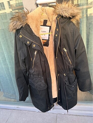Pull and Bear Pull And Bear Kalın Mont M Beden