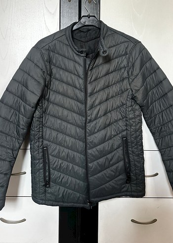 Colins haki yeşili erkek mont