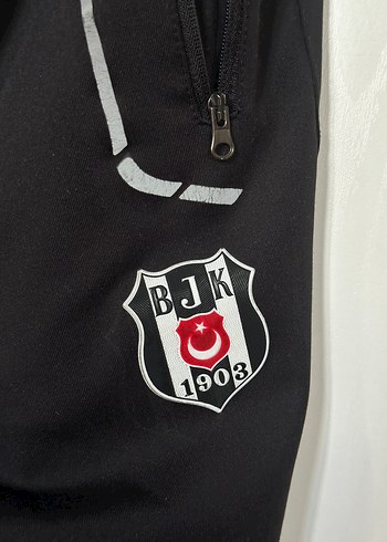 Beşiktaş Fermuarlı Siyah Erkek Eşofman Altı Beşiktaş Kartal yuvası
