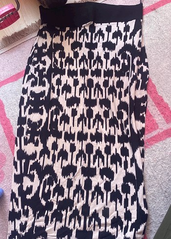 Desenli Kürklü Uzun Hamile Eteği - Görsel 2